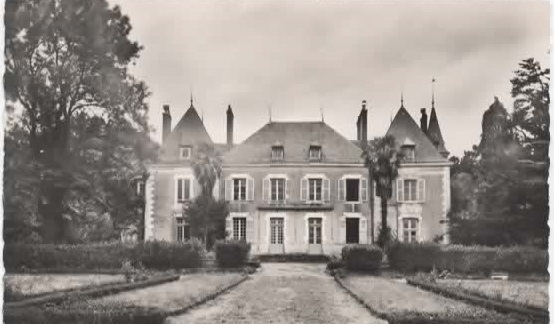 Le manoir du Boschet carte postale chateau du boschet cote jardin