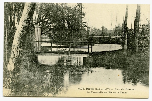 Parc Du Boschet La Passerelle De Lile Et Le Canal